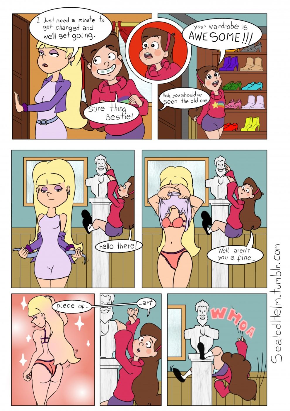 Mable Gravity Falls Porn Shower - Sealedhelm] Gravity Falls - Mabel x Pacifica | Porn Comics